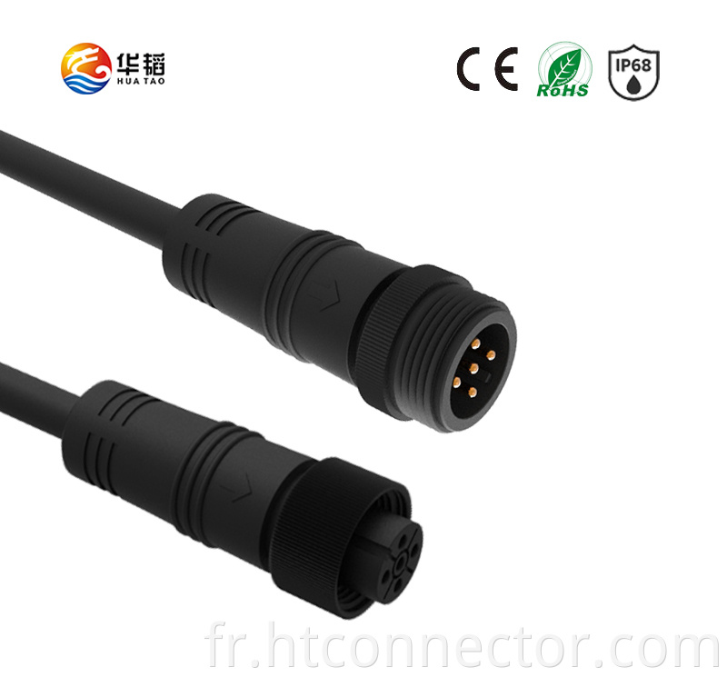 Waterproof ip67 connector